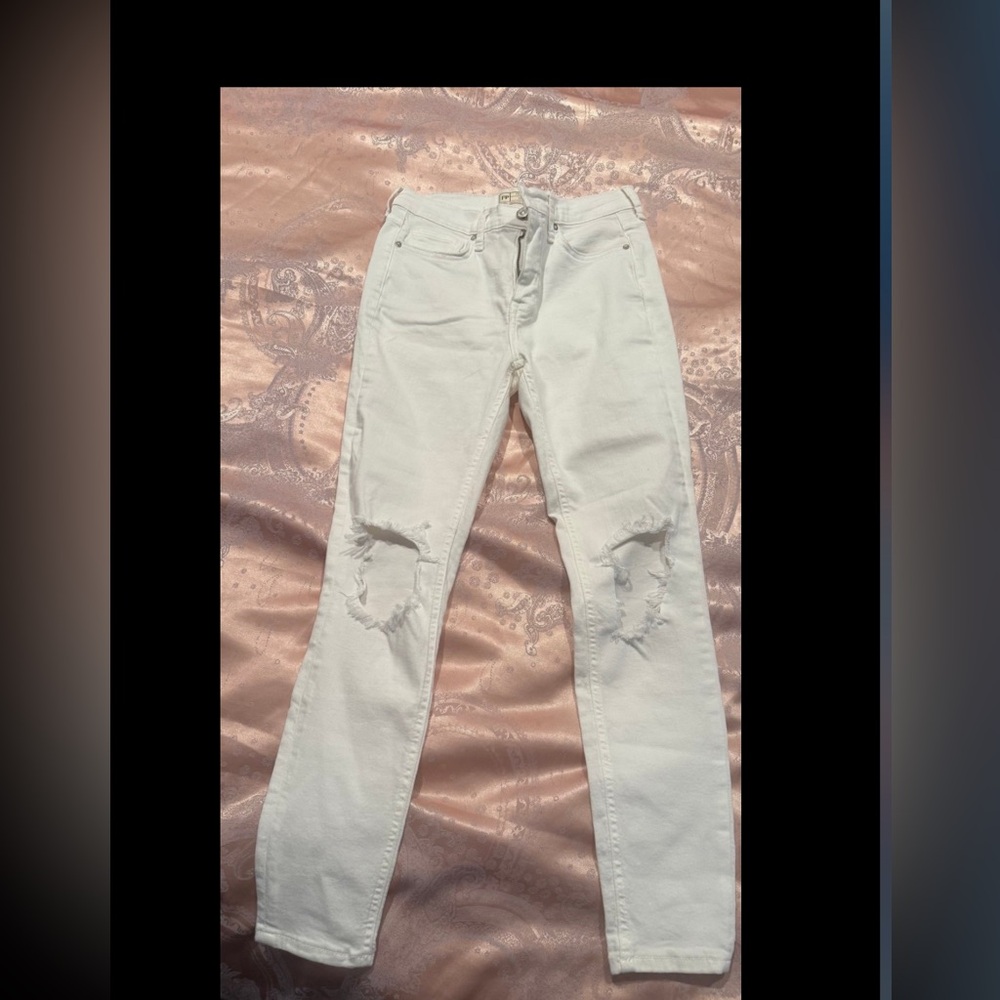 Freepeople white skinny jeans